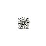 1 Carat Single Diamond Stud Earring In 14 Karat White Gold Image-2