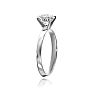 1 Carat Cushion Diamond Solitaire Engagement Ring in 14 Karat White Gold. Diamond Is Off-Color, Eye-Clean.  CLOSEOUT Image-3