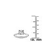 1 Carat Cushion Diamond Solitaire Engagement Ring in 14 Karat White Gold. Diamond Is Off-Color, Eye-Clean.  CLOSEOUT Image-4