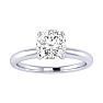 3/4 Carat Cushion Cut Diamond Solitaire Engagement Ring In 14K White Gold
 Image-1