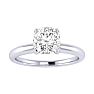 3/4 Carat Cushion Cut Diamond Solitaire Engagement Ring In 14K White Gold
 Image-1