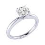 3/4 Carat Cushion Cut Diamond Solitaire Engagement Ring In 14K White Gold
 Image-2