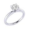 3/4 Carat Cushion Cut Diamond Solitaire Engagement Ring In 14K White Gold
 Image-2
