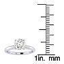 3/4 Carat Cushion Cut Diamond Solitaire Engagement Ring In 14K White Gold
 Image-4