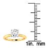 3/4 Carat Cushion Cut Diamond Solitaire Engagement Ring In 14K Yellow Gold Image-4