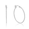 Sterling Silver 1.2MM Wide 1 Inch Hoop Earrings. Super Popular For Every Day Wear! Image-1