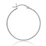 Sterling Silver 1.2MM Wide 1 Inch Hoop Earrings. Super Popular For Every Day Wear! Image-4