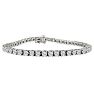 6 Carat Diamond Tennis Bracelet In 14 Karat White Gold Image-1