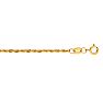 14 Karat Yellow Gold 1.5mm 16 Inch Light Weight Rope Chain Image-1