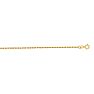 14 Karat Yellow Gold 1.25mm 16 Inch Solid Diamond Cut Rope Chain Image-1