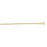 14 Karat Yellow Gold 1.25mm 22 Inch Solid Diamond Cut Rope Chain Image-1