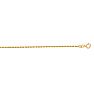 14 Karat Yellow Gold 1.25mm 16 Inch Solid Diamond Cut Rope Chain Image-1
