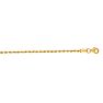 14 Karat Yellow Gold 2.0mm 22 Inch Solid Diamond Cut Rope Chain Image-1