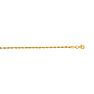 14 Karat Yellow Gold 2.50mm 7 Inch Solid Diamond Cut Rope Chain Image-1