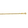 14 Karat Yellow Gold 2.75mm 22 Inch Solid Diamond Cut Rope Chain Image-1
