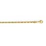 14 Karat Yellow Gold 5.0mm 20 Inch Solid Diamond Cut Rope Chain Image-1