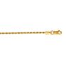 14 Karat Yellow Gold 1.50mm 18 Inch Solid Rope Chain Image-1