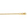 14 Karat Yellow Gold 1.50mm 20 Inch Solid Rope Chain Image-1