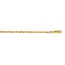 14 Karat Yellow Gold 2.5mm 7 Inch Solid Rope Chain Image-1