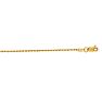 14 Karat Yellow Gold 1.25mm 18 Inch Solid Rope Chain Image-1