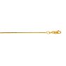 14 Karat Yellow Gold 0.9mm 16 Inch Diamond Cut Franco Chain Image-1