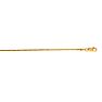 14 Karat Yellow Gold 1.2mm 16 Inch Diamond Cut Franco Chaini Image-1