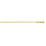 14 Karat Yellow Gold 1.7mm 10 Inch Diamond Cut Mariner Link Chain Anklet Image-1