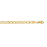 14 Karat Yellow Gold 4.50mm 24 Inch Diamond Cut Mariner Link Chain Image-1