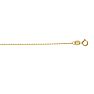 14 Karat Yellow Gold 1.0mm 18 Inch Non Diamond Cut Shiny Bead Chain Image-1