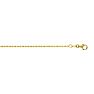 14 Karat Yellow Gold 1.50mm 18 Inch Non Diamond Cut Shiny Bead Chain Image-1