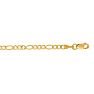 14 Karat Yellow Gold 2.80mm 24 Inch Diamond Cut Classic Figaro Chain Image-1