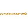 14 Karat Yellow Gold 3.80mm 22 Inch Diamond Cut Classic Figaro Chain Image-1