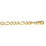 14 Karat Yellow Gold 3.80mm 30 Inch Diamond Cut Classic Figaro Chain Image-1