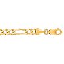 14 Karat Yellow Gold 6.0mm 24 Inch Diamond Cut Classic Figaro Chain Image-1