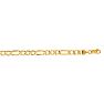 14 Karat Yellow Gold 5.4mm 24 Inch Diamond Cut Light Figaro Chain Image-1