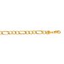 14 Karat Yellow Gold 6.5mm 8.50 Inch Diamond Cut Light Figaro Chain