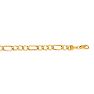 14 Karat Yellow Gold 6.5mm 20 Inch Diamond Cut Light Figaro Chain Image-1