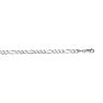 14 Karat White Gold 3.80mm 20 Inch Diamond Cut Classic Figaro Chain Image-1