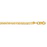 14 Karat Yellow Gold 2.60mm 10 Inch Comfort Curb Chain Anklet Image-1