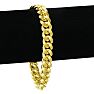 14 Karat Yellow Gold 6.50mm 8.50 Inch Light Miami Cuban Chain Bracelet Image-1