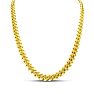14 Karat Yellow Gold 7.80mm 24 Inch Light Miami Cuban Chain Image-1