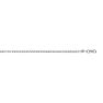 14 Karat White Gold 2.60mm 18 Inch Comfort Curb Chain Image-1
