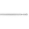 14 Karat White Gold 3.60mm 18 Inch Comfort Curb Chain Image-1