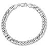 14 Karat White Gold 6.50mm 8.50 Inch Light Miami Cuban Chain Bracelet Image-2