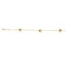 14 Karat Yellow Gold 7.25 Inch Shiny Loveknot Chain Bracelet Image-1