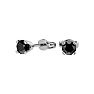 1/3ct Black Diamond Stud Earrings In White Gold Image-1