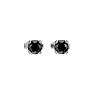 1/3ct Black Diamond Stud Earrings In White Gold Image-2