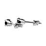 1/3ct Black Diamond Stud Earrings In White Gold Image-4