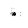 1/3ct Black Diamond Stud Earrings In White Gold Image-5