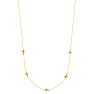 14 Karat Yellow Gold 17 inch 5 Sideways Cross Necklace Image-1